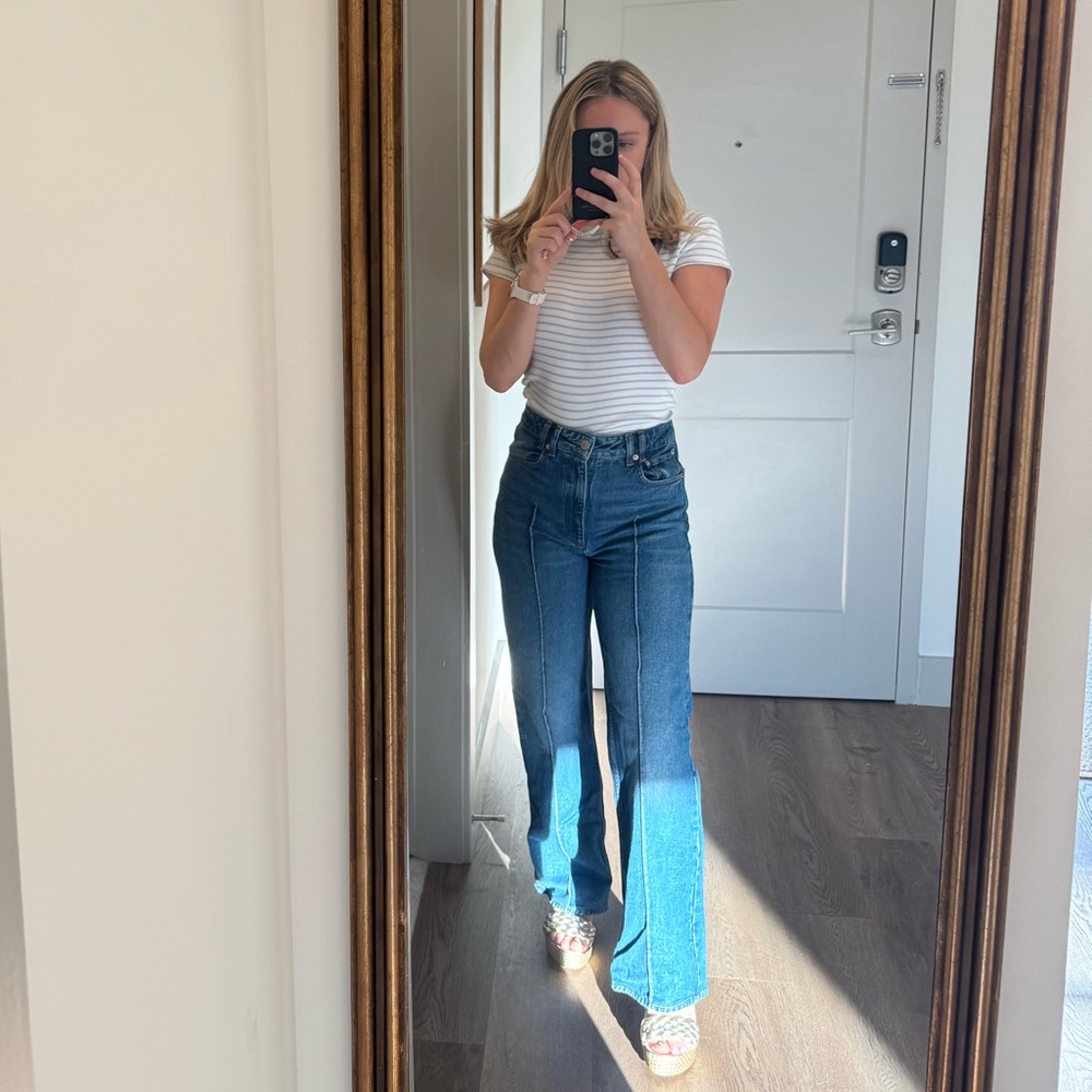 Maje Dark Blue Flare Jeans